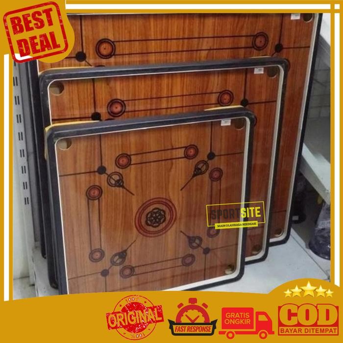 STOK TERBATAS  MEJA PAPAN KARAMBOL SEDANG FREE BIJI DAN BUBUK KRISTAL BOARD GAMES TERJANGKAU