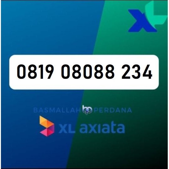 Nomor Cantik 0819 08088 234 Perdana XL 4G 5G YOP925