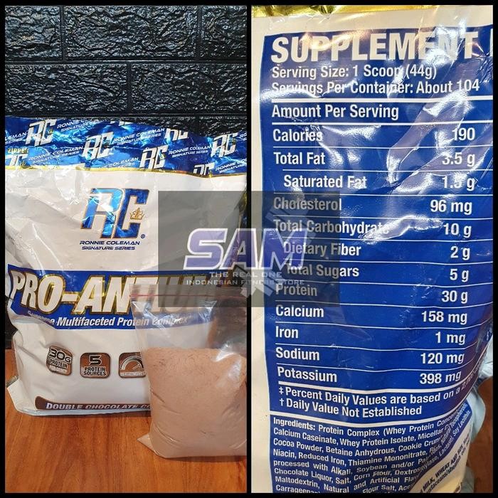 ORIGINAL  Suplemen Fitness RONNIE COLEMAN RC Pro Antium 1 lb Whey Casein