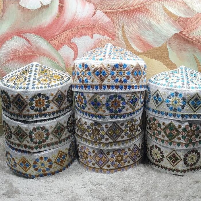 d1yv- Peci Pakistan Kopiah Ovais Pakistan Ori Nyaman Dipakai Songkok Pria Dewasa