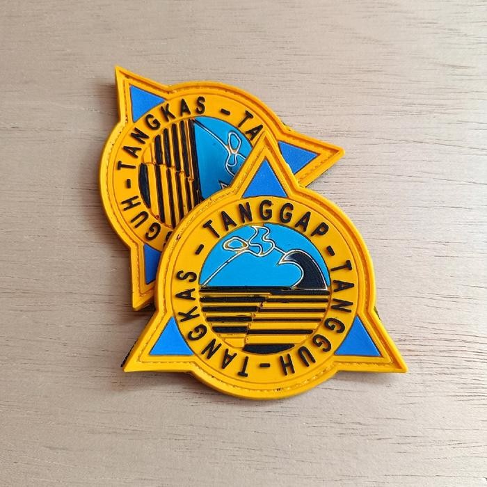 Bkb ArlC patch rubber logo tangkas tanggap tangguh - tim sar - bpbd - tempelan aksesoris emblem