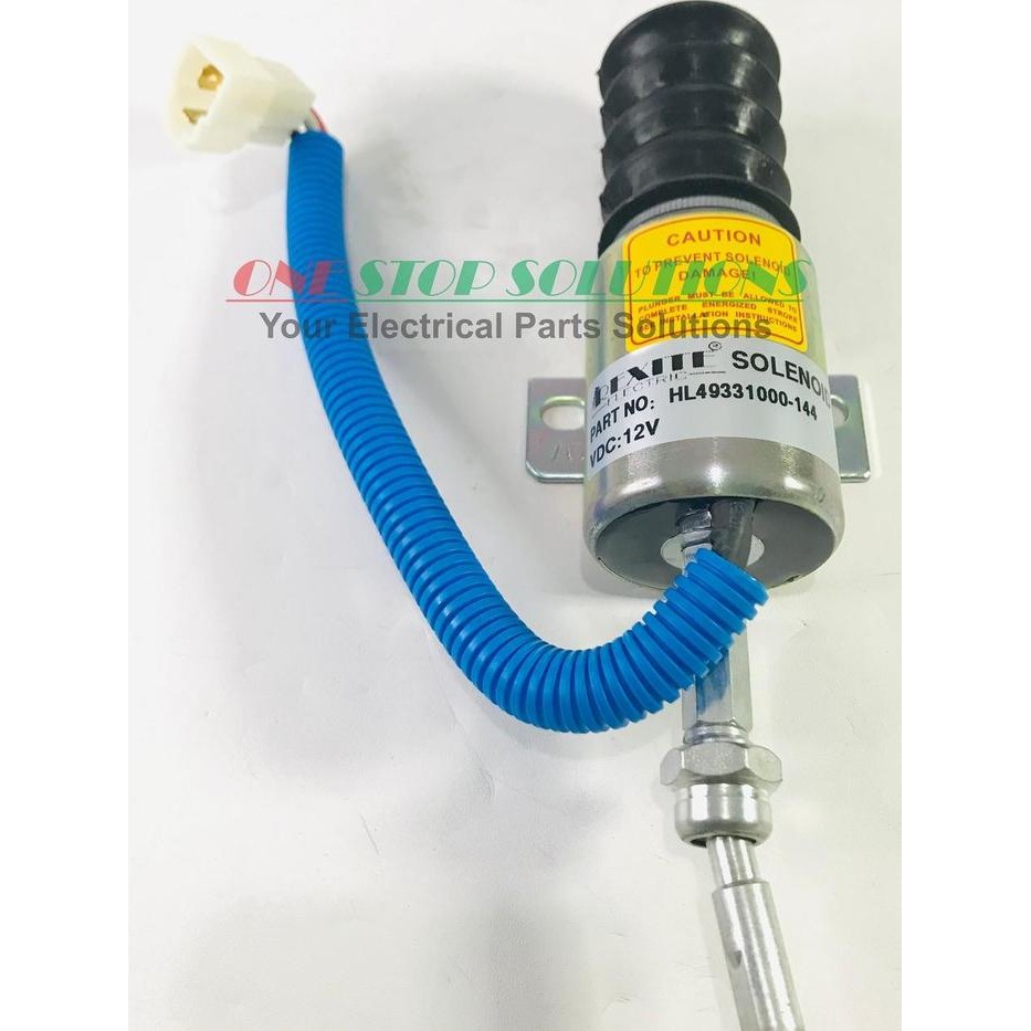 New Selenoid Solenoid Hl49331000-144 12V Univ Untuk Genset Alat Berat Terlariss 