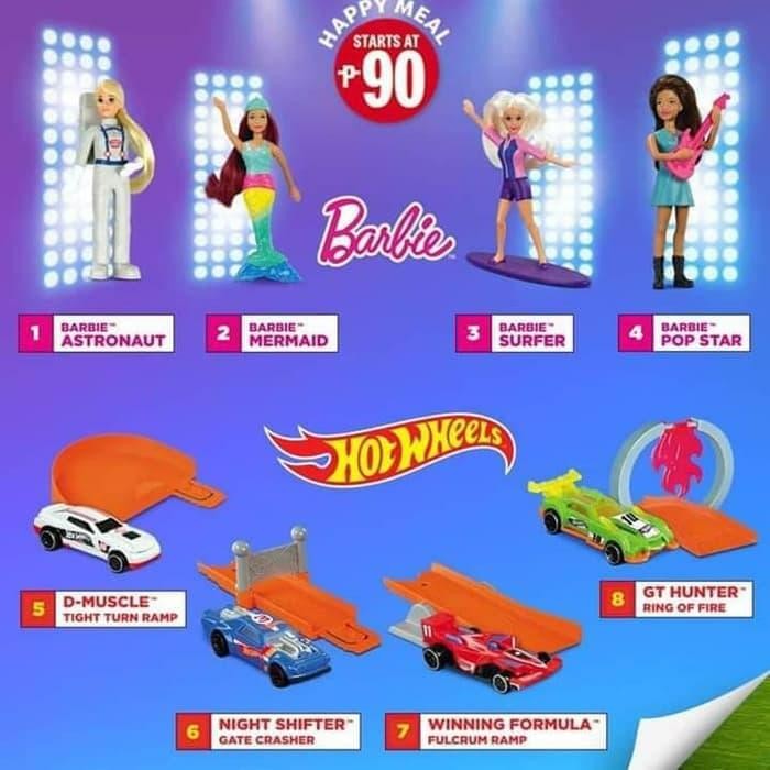HariPromo- Happy Meal Barbie 2019 Hot Wheels Mcd Mcdonald