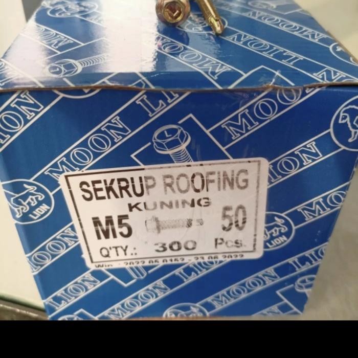 Sekrup Roofing 5cm M5 50 isi 300 bh per dus
