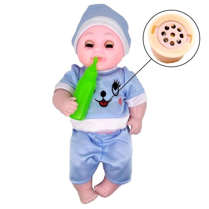 ffy3- Lovely Baby Boneka Bayi Dot Bisa Bicara Mainan Bayi Dan Anak Boneka Bayi Mirip Asli 20