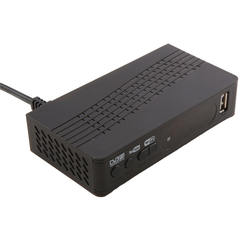 Y23A-Hd99 Fta Dvb T2 Digital Tv Tuner H.264 Tv Receiver Full Hd Dvbt2 Video Decoder Plastic Us Plug