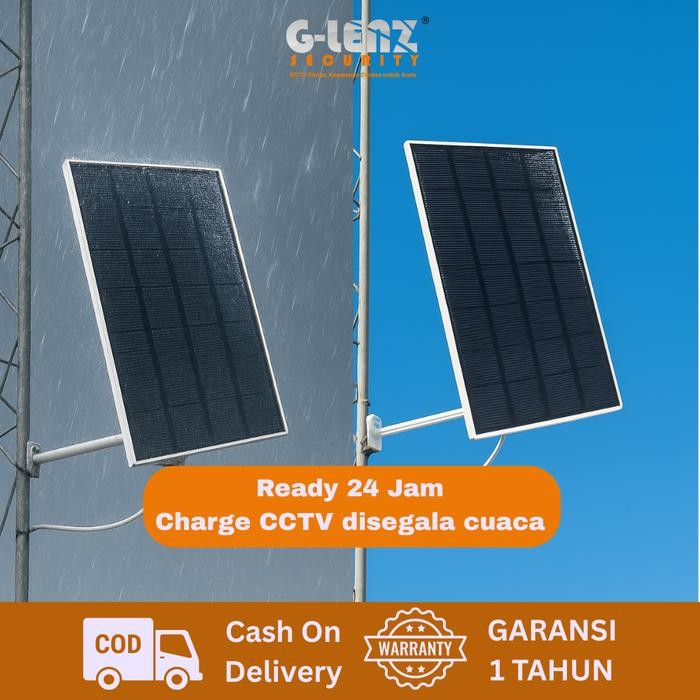 7mu4- Glenz Solar Panel Cctv Outdoor 5V 3W Solar Panel Batre Cctv Outdoor Panel Surya