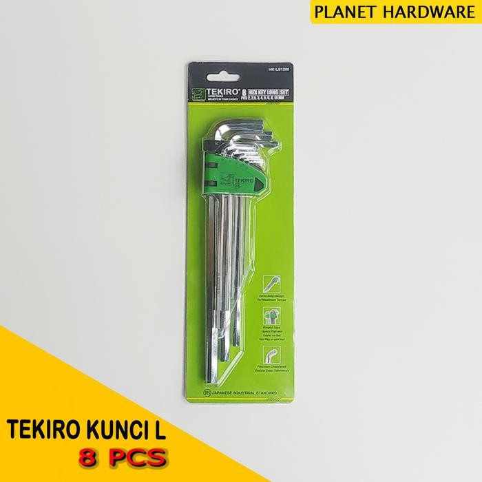 Tekiro Kunci L Panjang 1 Set 8 Pcs