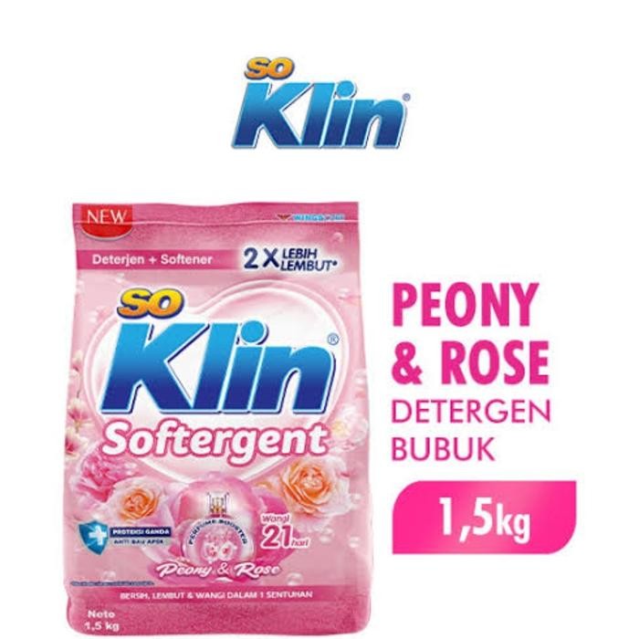 NewsBanget- Soklin 1.8Kg/So Klin Softergent Bubuk 1,8Kg/1800Gr