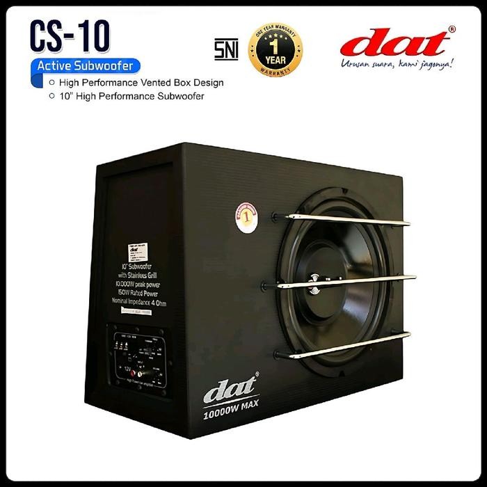 Speaker mobil Subwoofer DAT CS10 10 inch Full Woofer Basstube Car