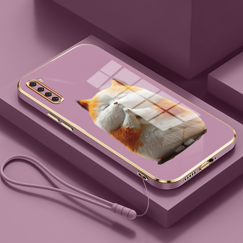 Casing Untuk Xiaomi Redmi Note 8 Note 8T Note 8 Pro Case Casing HP Softcase Tali gantungan berlapis 