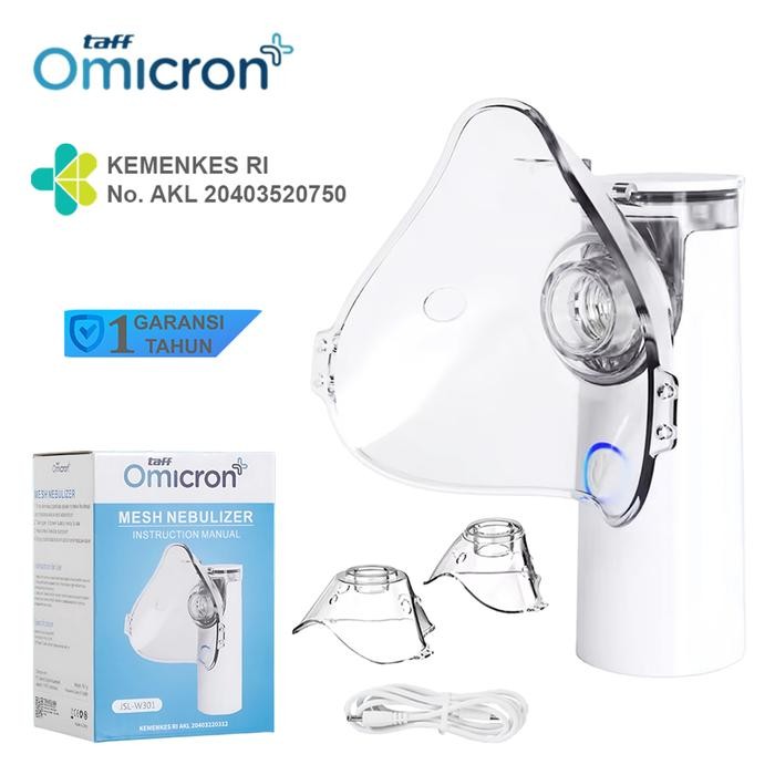 Ready Taffomicron W301 Nebulizer Portable Alat Nebu Uap Obat Inhalasi Bantu Pernafasan Asma Anak