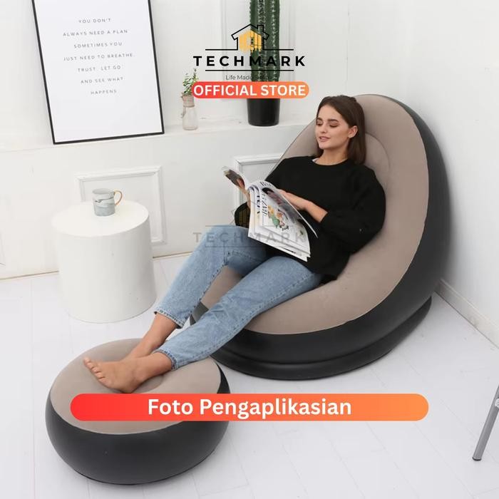 Sofa Santai Angin Intime/ Kursi Santai Dengan Sandaran Kaki Pasti Promo