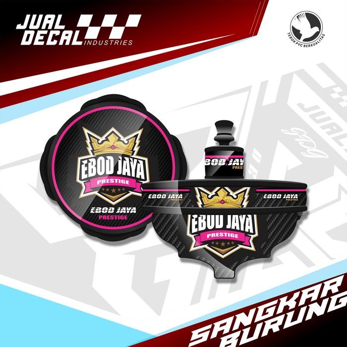 TERLARIS Sticker Tebok Bulat LB BATMAN PLECI Kandang motif EBOD JAYA PRESTIGE READY STOCK