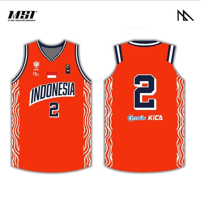 Jersey Basket MSI - Timnas Basket Indonesia U18 2024