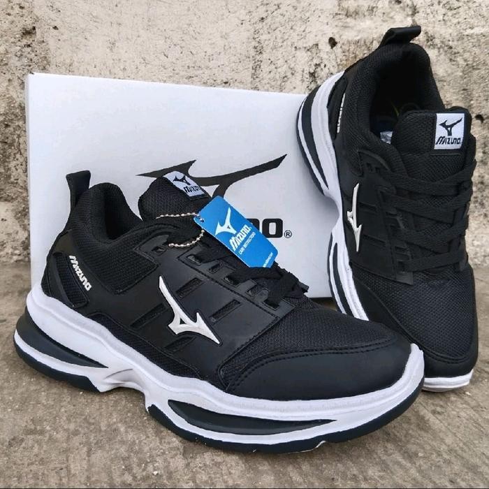 Lotto Shoe - Sneakers Pria Wanita Hitam Putih, Sepatu Running, Sepatu Sekolah Hitam, Sepatu Olahraga