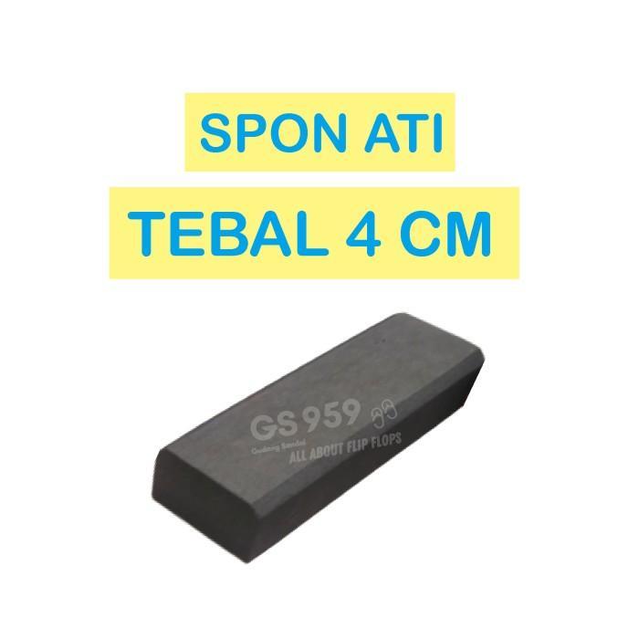 Spon Ati / Busa Ati / Spon Eva Tebal 4 Cm Hitam Ukuran 5 Cm X 100 Cm