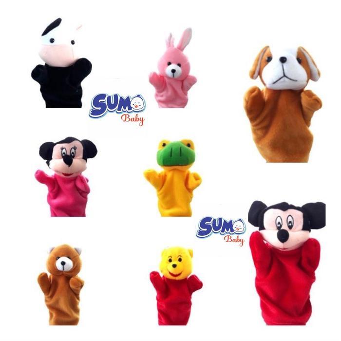 boneka tangan karakter / hand puppet character / boneka tangan edukasi - Monyet