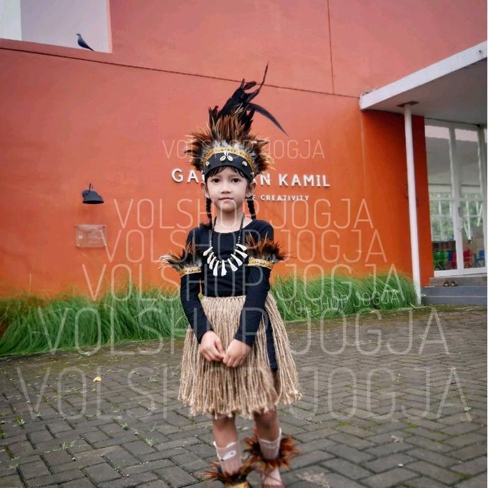 Rumbai goni rok rumbai aksesoris adat papua untuk remaja dan dewasa Rumbai goni rumbai tali papua