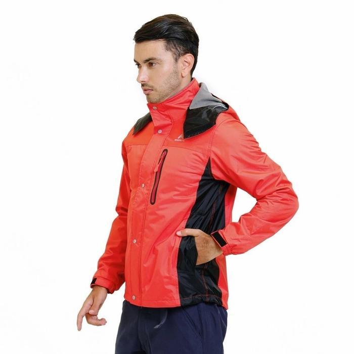 Jaket Gunung Eiger Clement Softshell Jacket Waterproof Windproof J341 Red Original