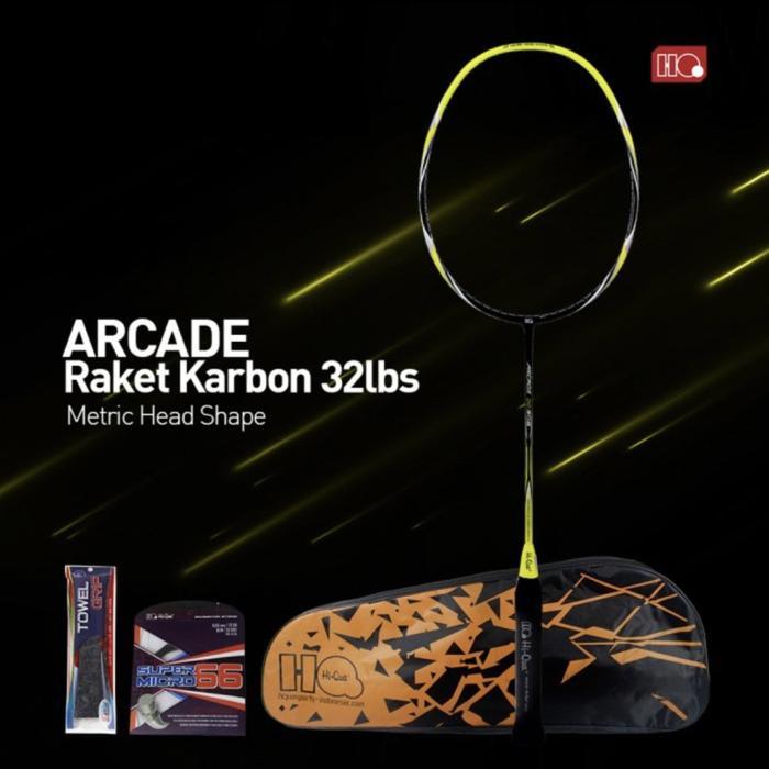 Raket Badminton HIQUA HQ NEW ARCADE 303/305/306/308/309 FULL BONUS ORI