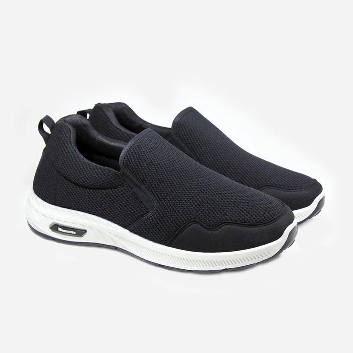 Mascotte SAJID Sepatu Sneakers Pria 903.027 [ Hitam, Grey dan Navy ] Casual Shoes - 903.027BLK, 39