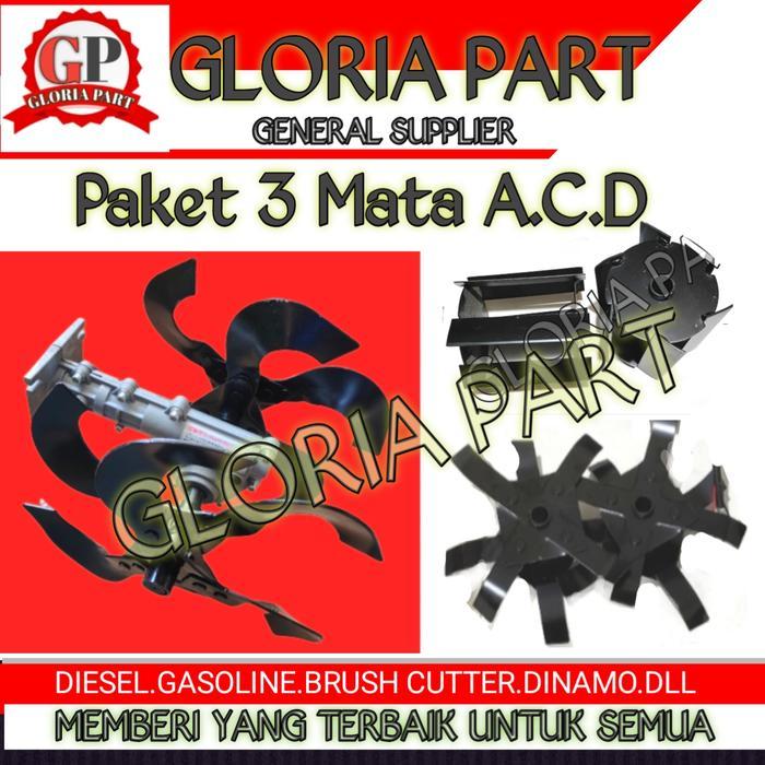 Terlaris Cultivator/Mini Tiller Head (Paket 3 Mata)