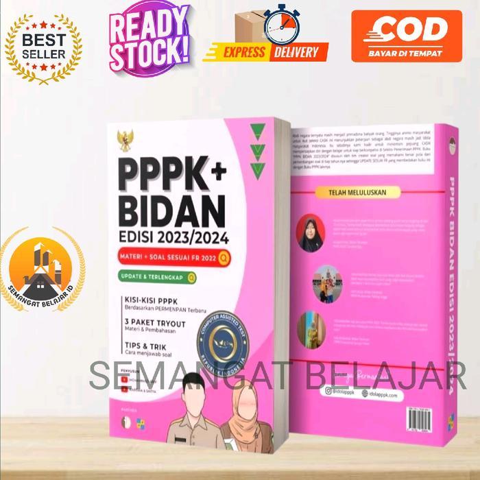 BUKU PPPK BIDAN + EDISI 2023 - 2024 TERUPDATE DAN TERLENGKAP MATERI + SOAL SESUAI FR 2022 New
