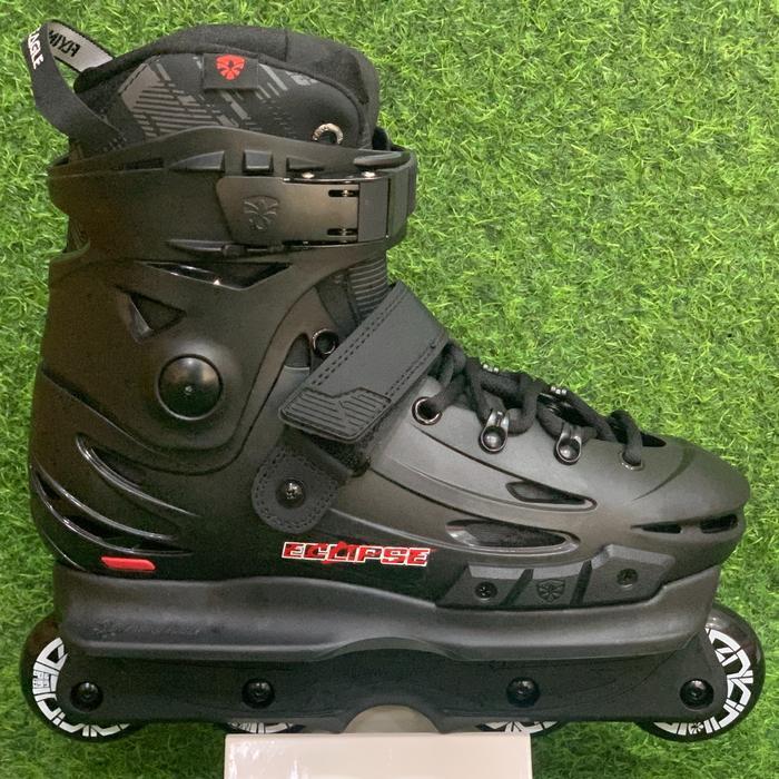 Sepatu Roda Inline Skate Aggresive Flying Eagle Enkidu - Hitam, 41 42