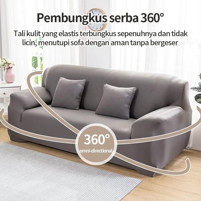 [COD]Cover Sofa Sarung Sofa/sarung sofa ruang tamu/Sarung Sofa Polos Elastis/Anti-Selip Cover Sofa