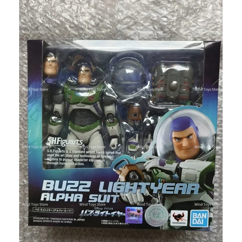 In Stock Bandai Shfiguarts Original Buzz Lightyear Alpha Set Toy Story Collectible Model Anime