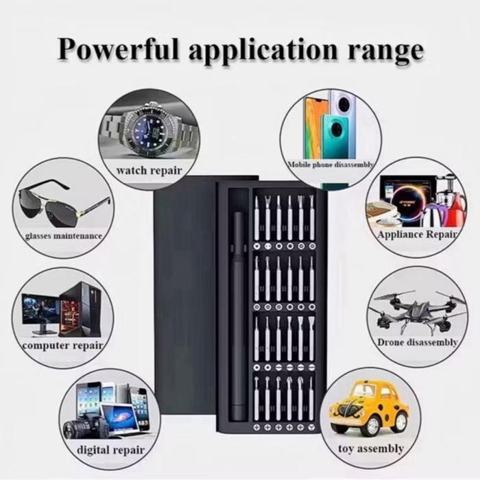 [BS] Obeng Set 24 in 1 Magnet Magnetic Reparasi HP Obeng HP / Obeng Komputer / Obeng Jam / Obeng