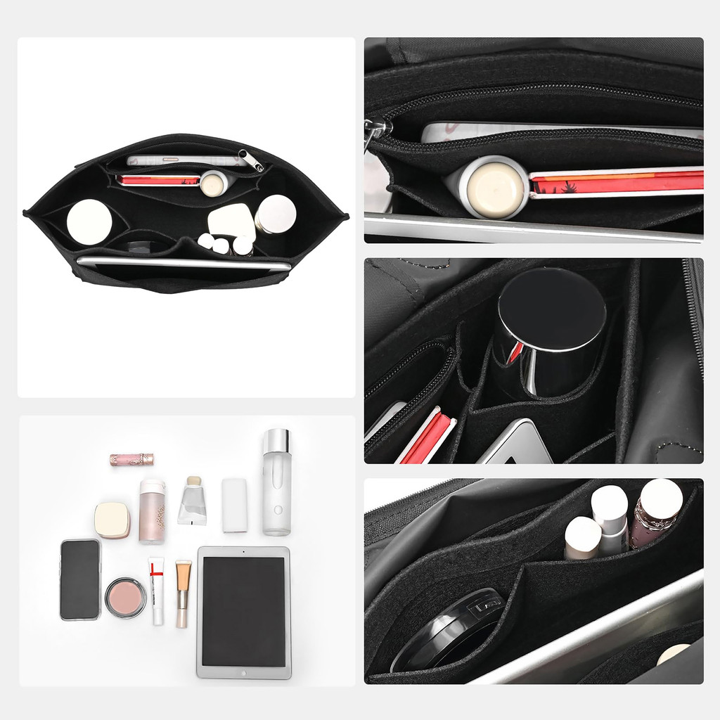 Felt Insert Bag For Longchamp Handbag Liner Bag Felt Cloth Makeup Bag Support Travel Portable Insert