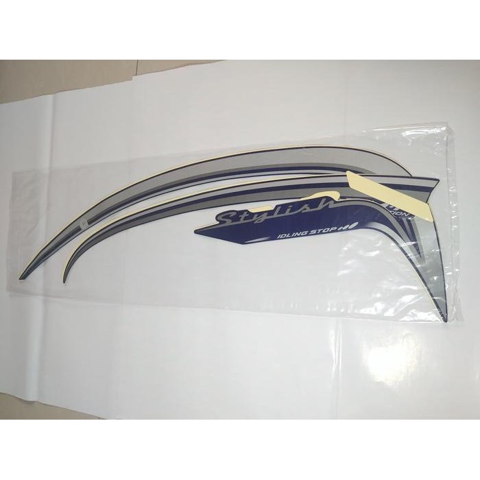 HOT PROMO Stiker Bodi & Lis Body & Striping Scoopy Fi 2015 Stylish Biru Dongker