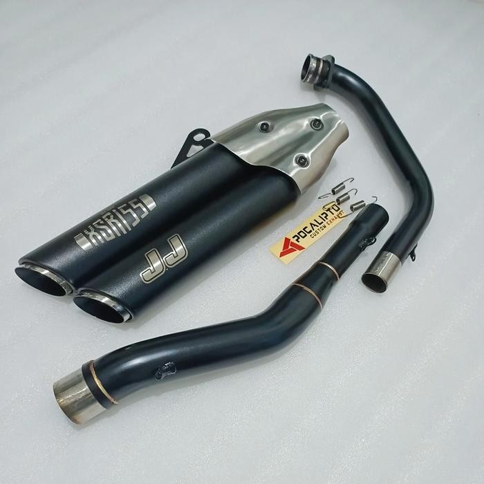 Knalpot Xsr155 Yamaha Xsr 155 Custom Dobel Silencer