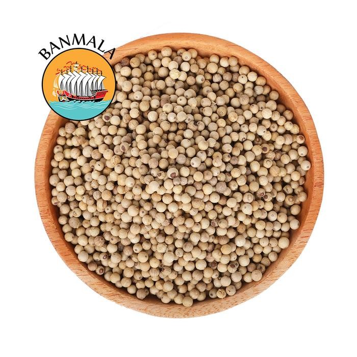 

Stok Baru Banmala Spices Lada Putih Premium White Pepper Biji / Bubuk 500g Murni