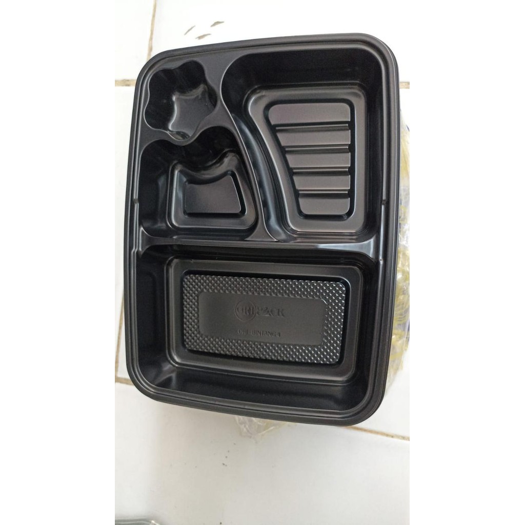 Mika Bento Hips Tahan Panas Mika Bento 4 sekat Tray Bintang Mika