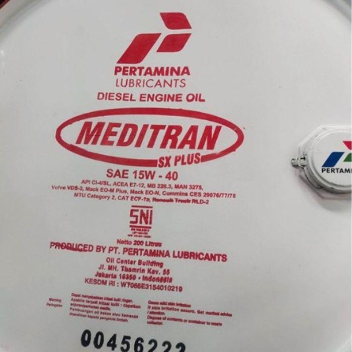 OLI PERTAMINA MEDITRAN SX PLUS SAE 15W - 40 / 209 LITER