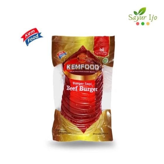 

Pilihan- Kemfood Beef Burger 400 Gram/Pack Fresh Frozen Slice Daging Sapi Asli