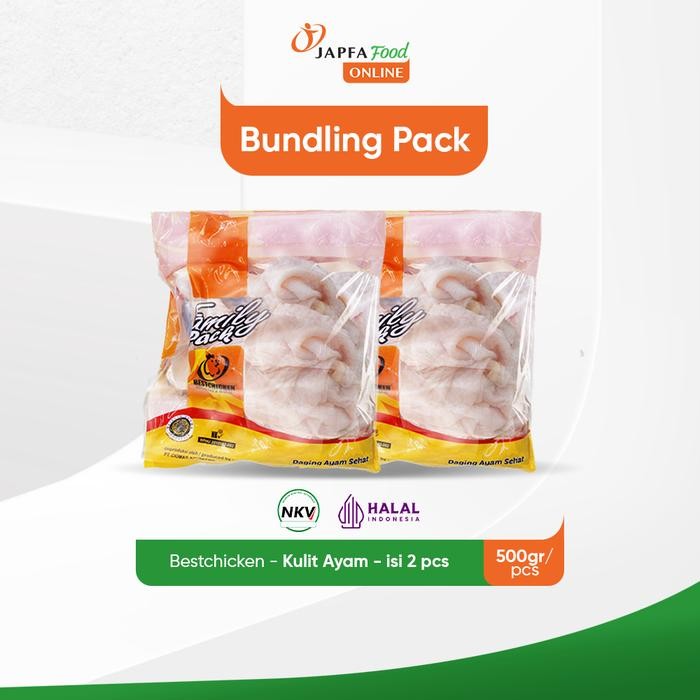 

Pilihan- Bestchicken Bundling Hemat Kulit Ayam Bersih / Chicken Skin 500Gr - Isi 2 Pack