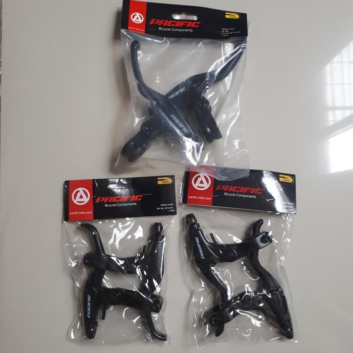 HANDLE REM SEPEDA MTB BMX FULL ALLOY PACIFIC HITAM