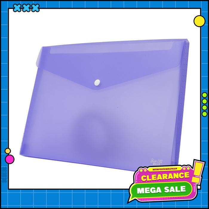 

Bantex Poly Wallet Case A4 (2 Divider) Lilac 8013 21
