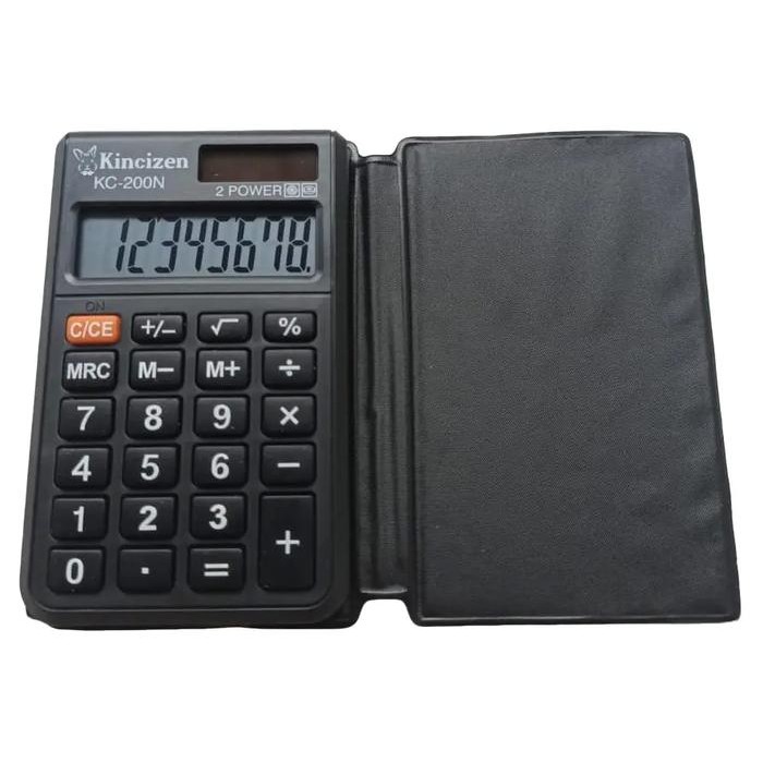

Kalkulator KC 200 - 8 digit - Kalkulator Mini Pocket Hitam