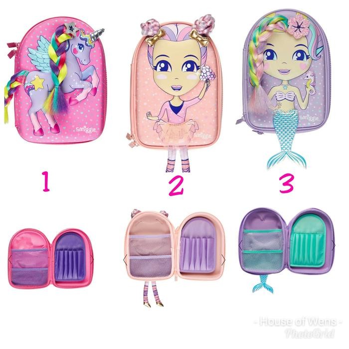 

SMIGGLE DOLLY WISHES HARDTOP PENCIL CASE - TEMPAT PENSIL SMIGGLE