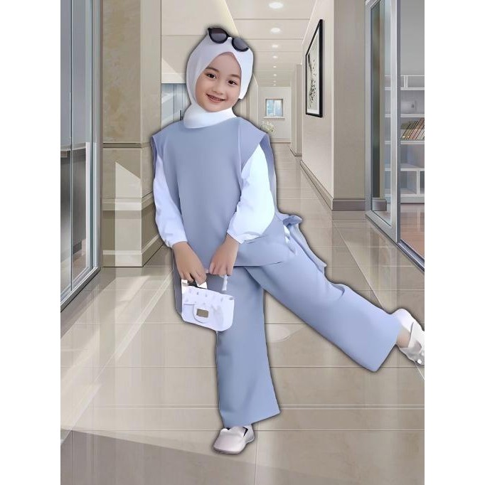 muna Baju Gamis Anak Perempuan Tanpa kerudung Umur 3-10 Tahun
