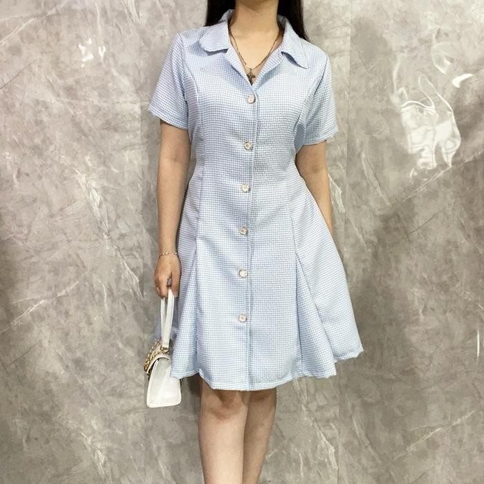 Pilihan- Yasui - Frida Tweed Dress Casual Dress Tweed Wanita