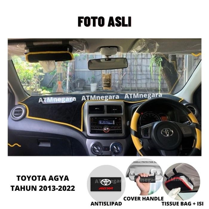 Alas Dashboard Mobil Agya Tahun 2013-2022 Aksesoris Preum Cover Pelindung Dasbor