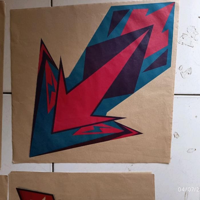 

kertas layangan sablon 2warna 100 lembar A "hanya kertasnya saja