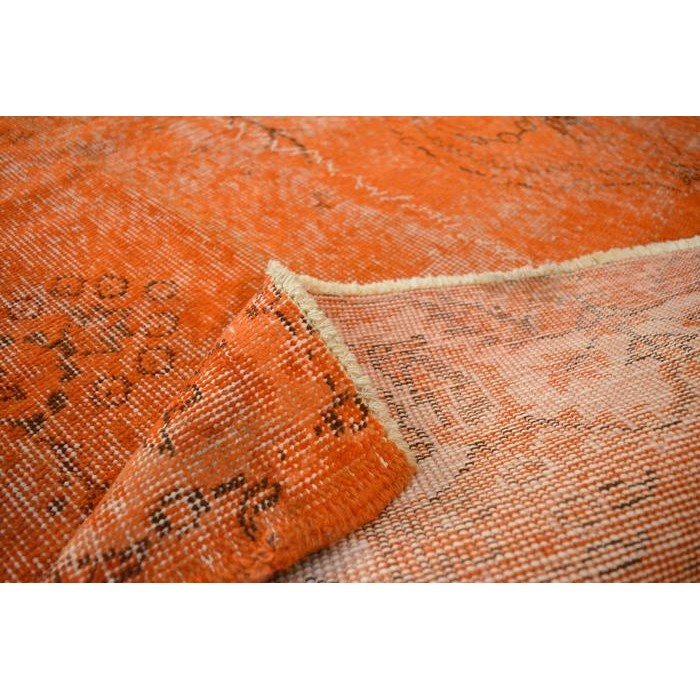 Karpet Handmade Turki Tebal Overdyed Orange 191X303