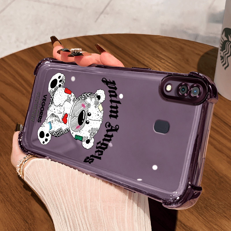 Casing Hp untuk Samsung A30 A20 A21s M10s Case Casing Beruang yang rusak HP pola Kesing Kasing empat